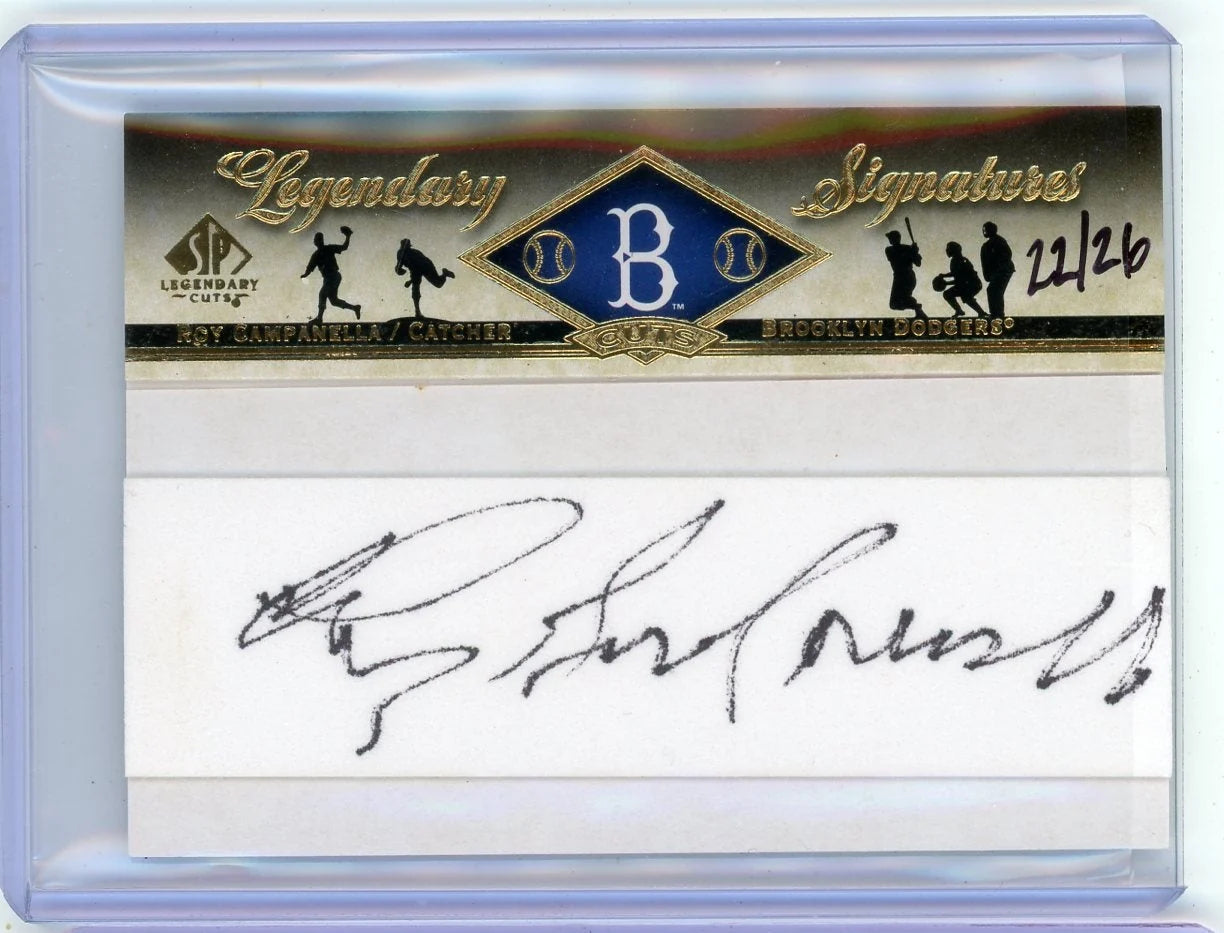Roy Campanella 2008 Upper Deck SP Legendary Cut autograph #'d 22/26