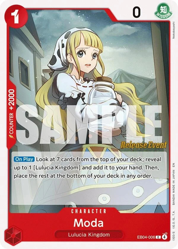 Moda (EB04-006) (Adventure on Kami's Island Release Event Cards) (OP15 RE)