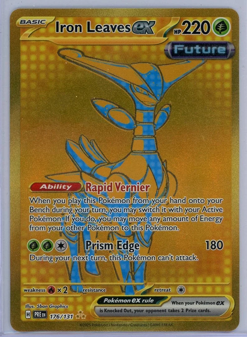 Iron Leaves ex Pokémon Prismatic Evolutions Hyper Rare #176/131
