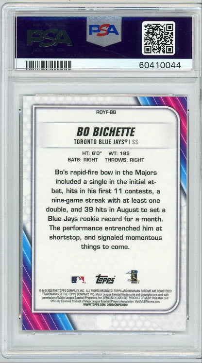 Bo Bichette 2020 Bowman Chrome ROY Favorites #BB PSA 10