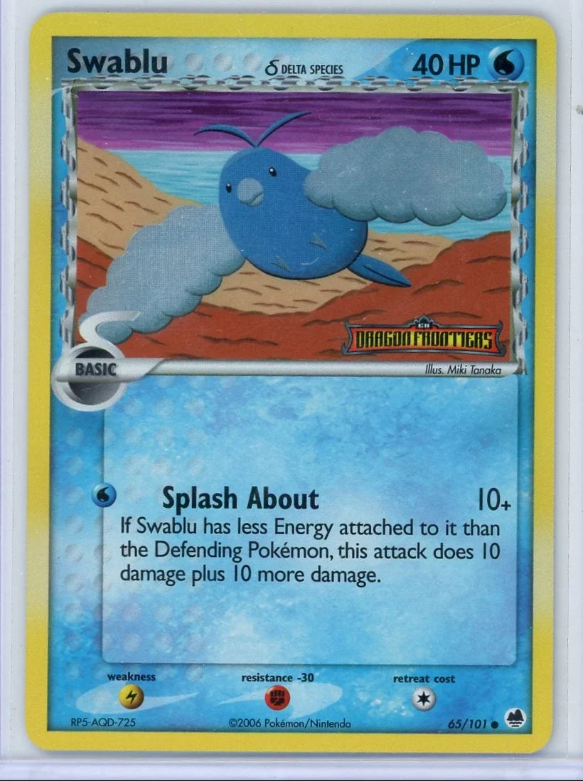 Swablu Pokémon EX Dragon Frontiers Reverse Holo #65/101