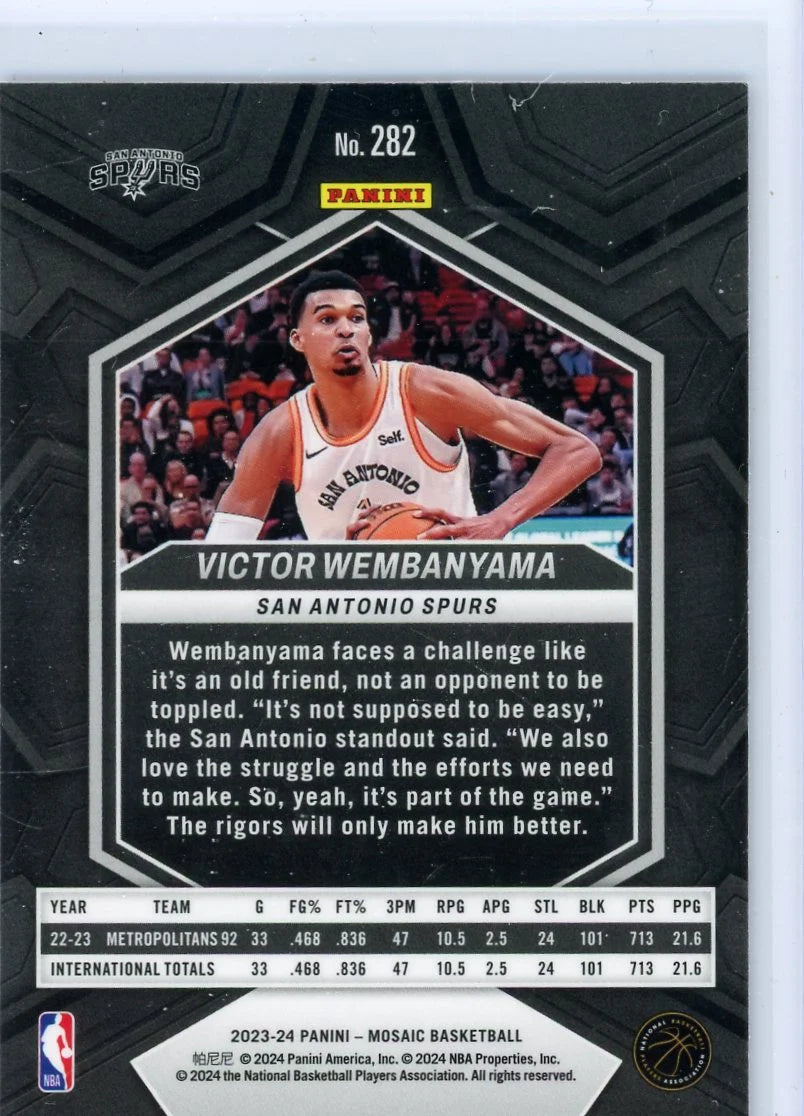 Victor Wembanyama 2023-24 Panini Mosaic City Edition RC