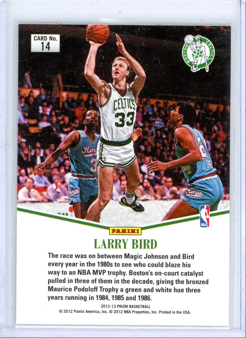 Larry Bird 2012-13 Panini Prizm MVP silver prizm