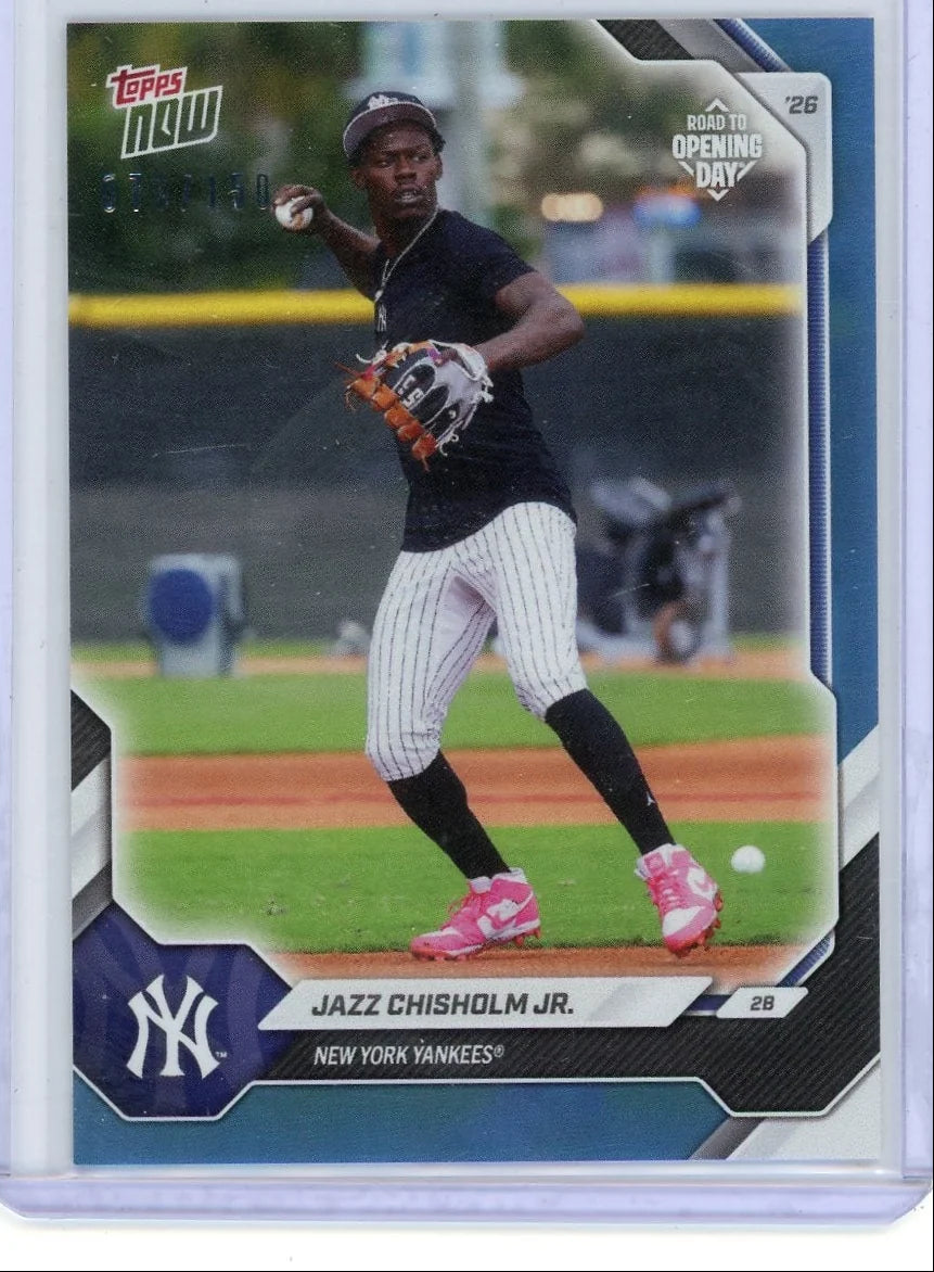 Jazz Chisholm 2026 Topps Now Opening Day Blue Foil #'d 070/150