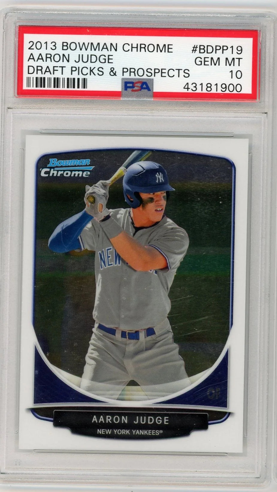 Aaron Judge 2013 Bowman Chrome #BDPP19 PSA 10