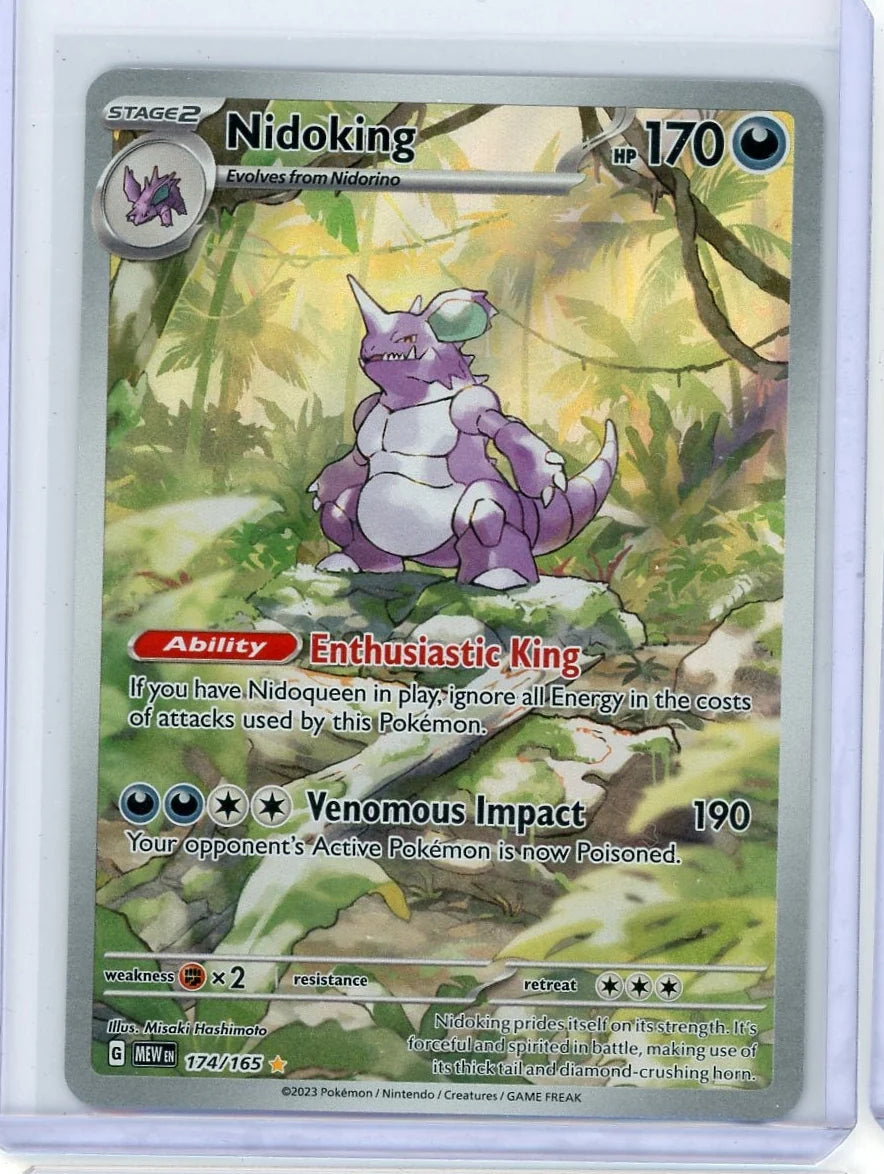 Nidoking Pokémon 151 Illustration Rare #174/165