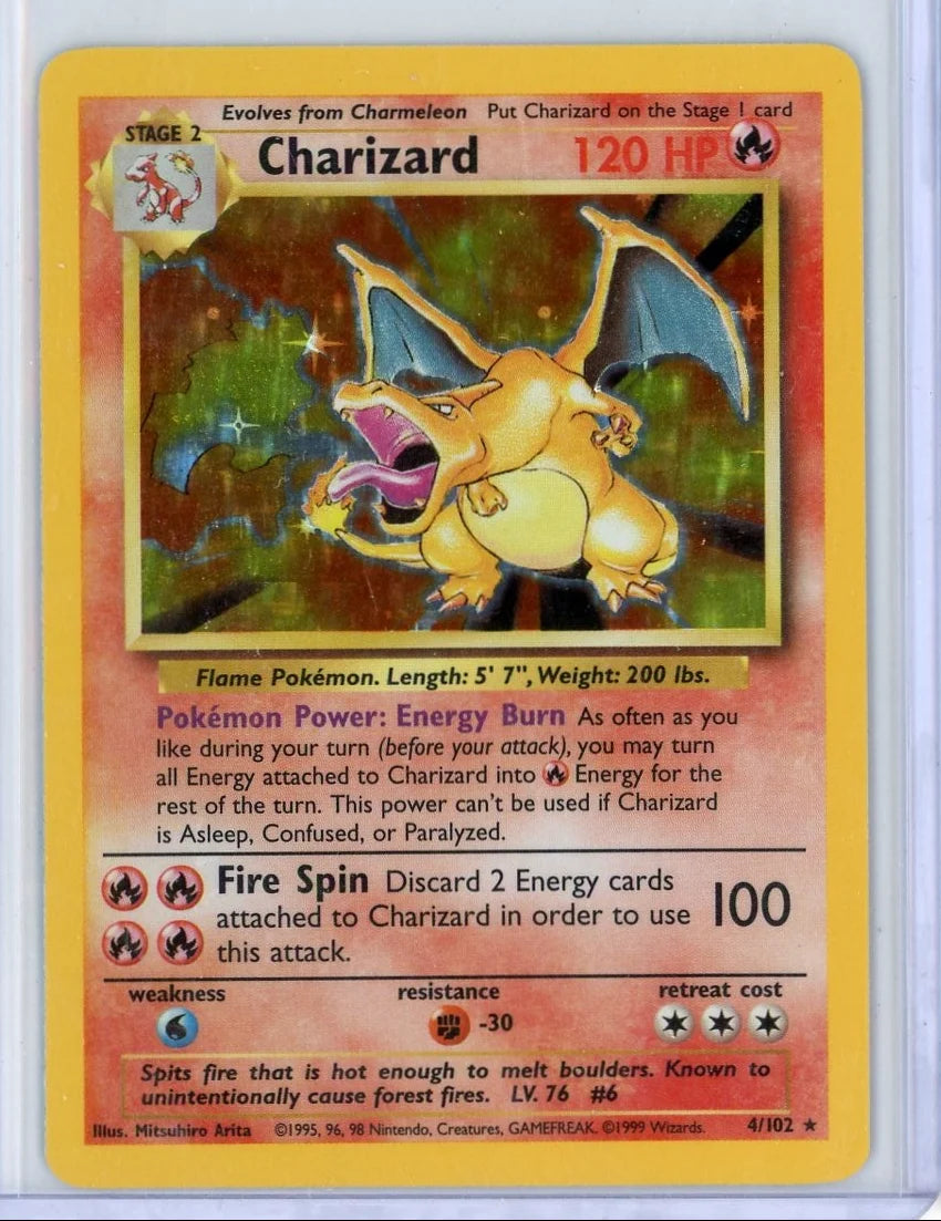Charizard Pokémon Base Set Holo #4/102