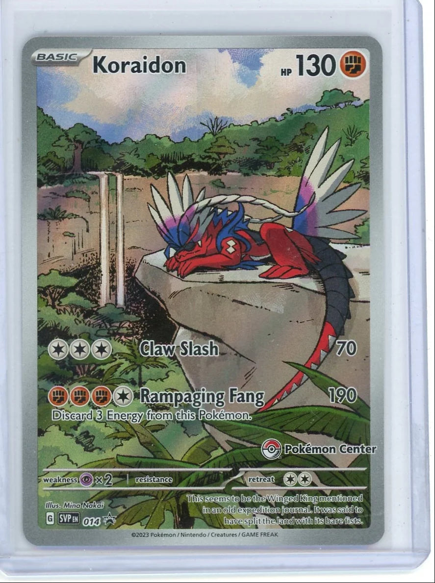 Koraidon Pokémon Black Star Promo Pokémon Center #014