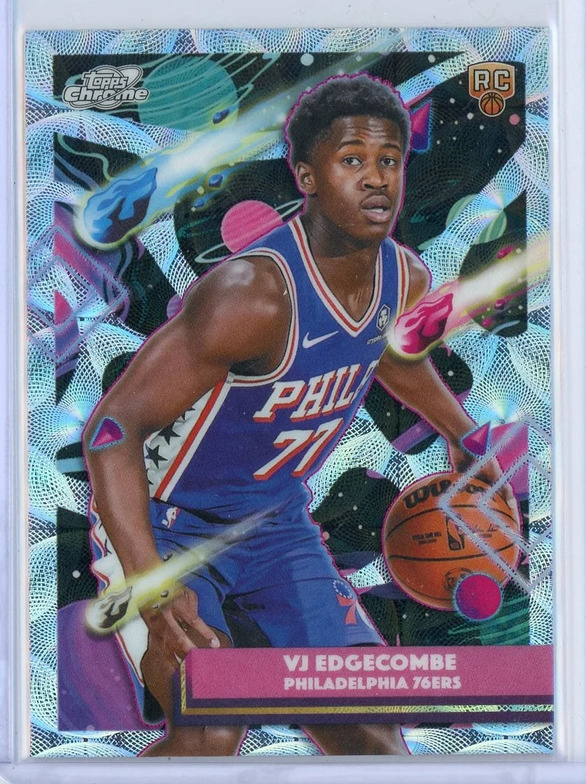 VJ Edgecombe 2025 Topps Cosmic Chrome Nucleus