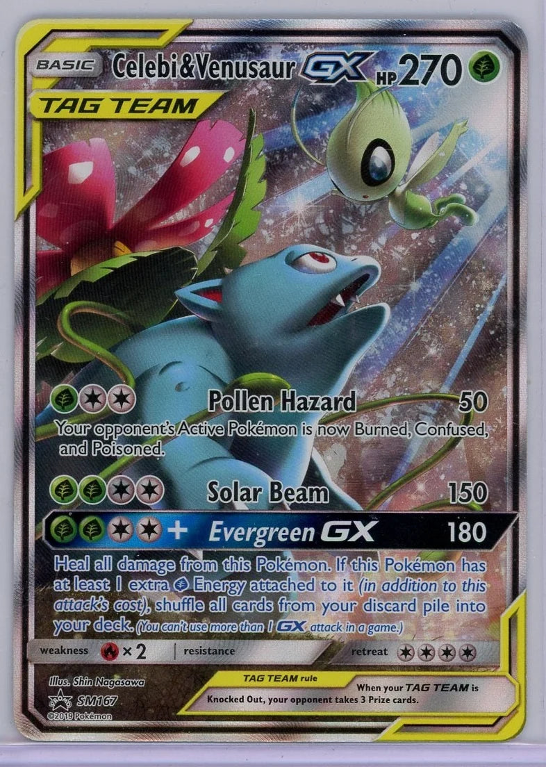Celebi & Venusaur GX Pokémon Black Star Promo #SM167