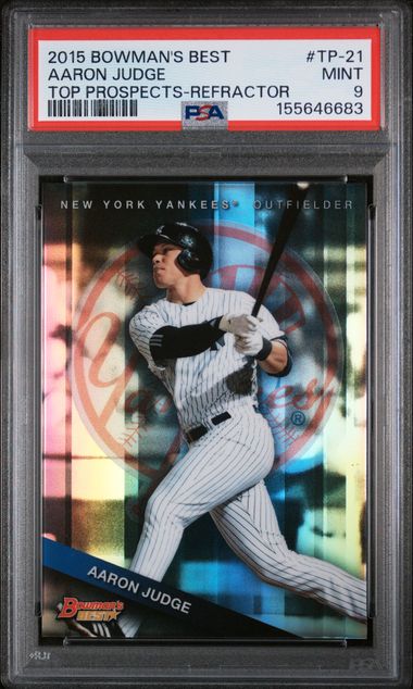 Aaron Judge 2015 Bowman's Best Top Prospects Refractor PSA 9