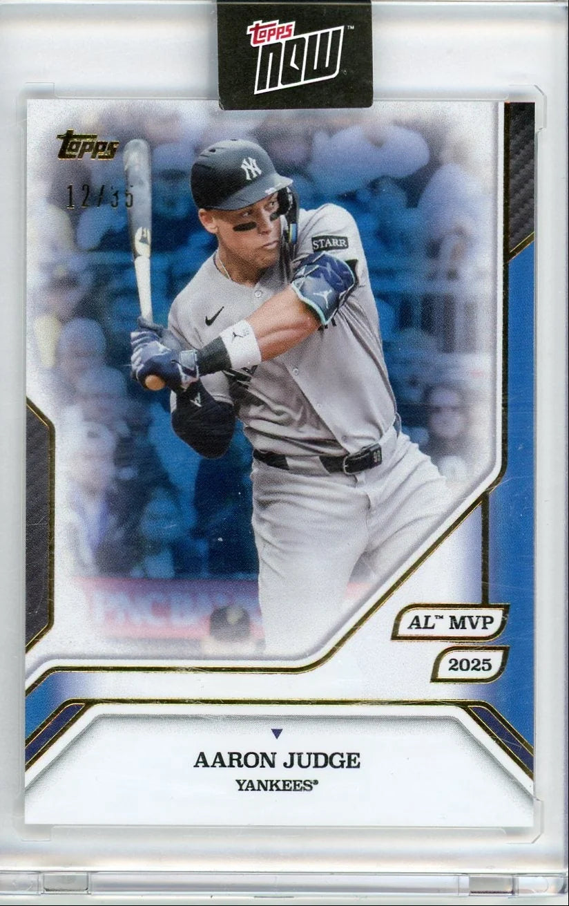 Aaron Judge 2025 Topps Now MVP Collection Blue #'d 12/35