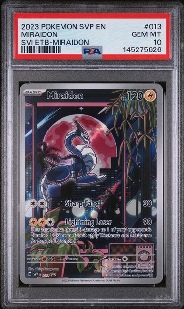 Miraidon Pokémon Scarlet & Violet ETB Promo #013 PSA 10