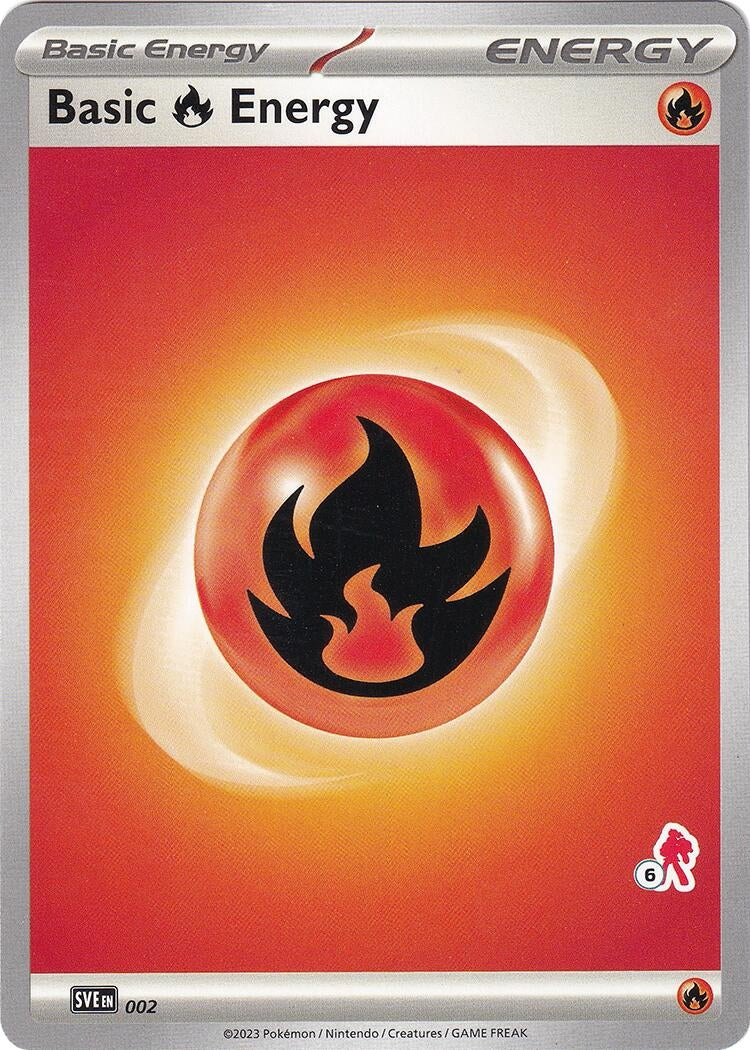 Basic Fire Energy - Armarouge 6 (002) (Battle Academy 2024) (BA24)
