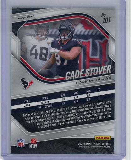 Cade Stover 2025 Panini Prizm Tiger Choice #101