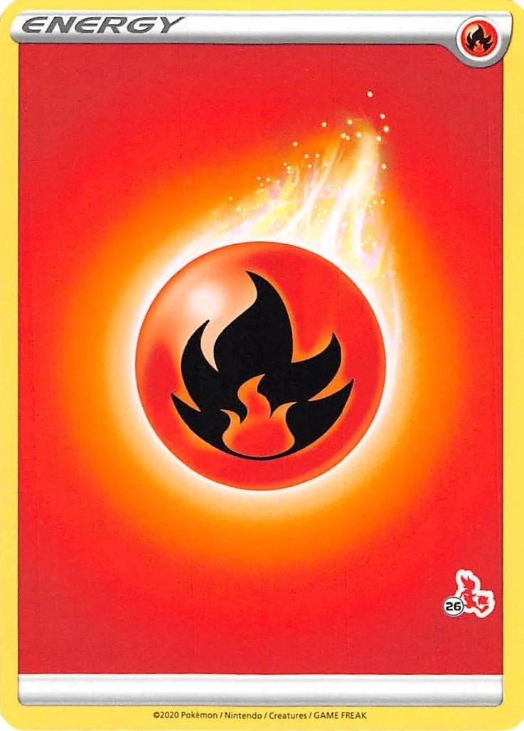 Fire Energy (#26 Cinderace Stamped) (Battle Academy 2022) (BA22)