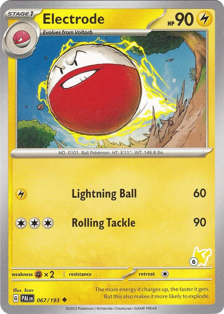 Electrode - Pikachu 6 (067/193) (Battle Academy 2024) (BA24)