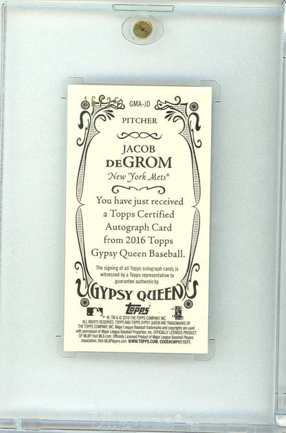 Jacob DeGrom 2016 Topps Gypsy Queen Mini Autograph #'d 16/25
