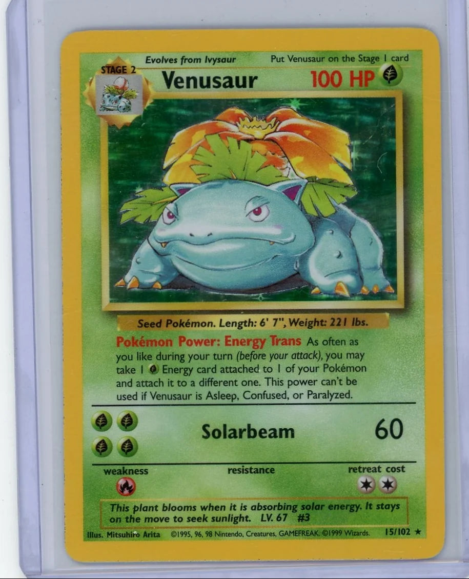 Venusaur Pokémon Base Set Holo #15/102