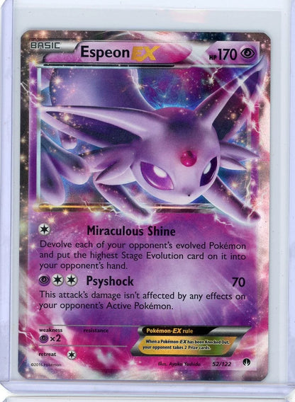 Espeon ex Pokémon BREAKpoint Ultra Rare #52/122