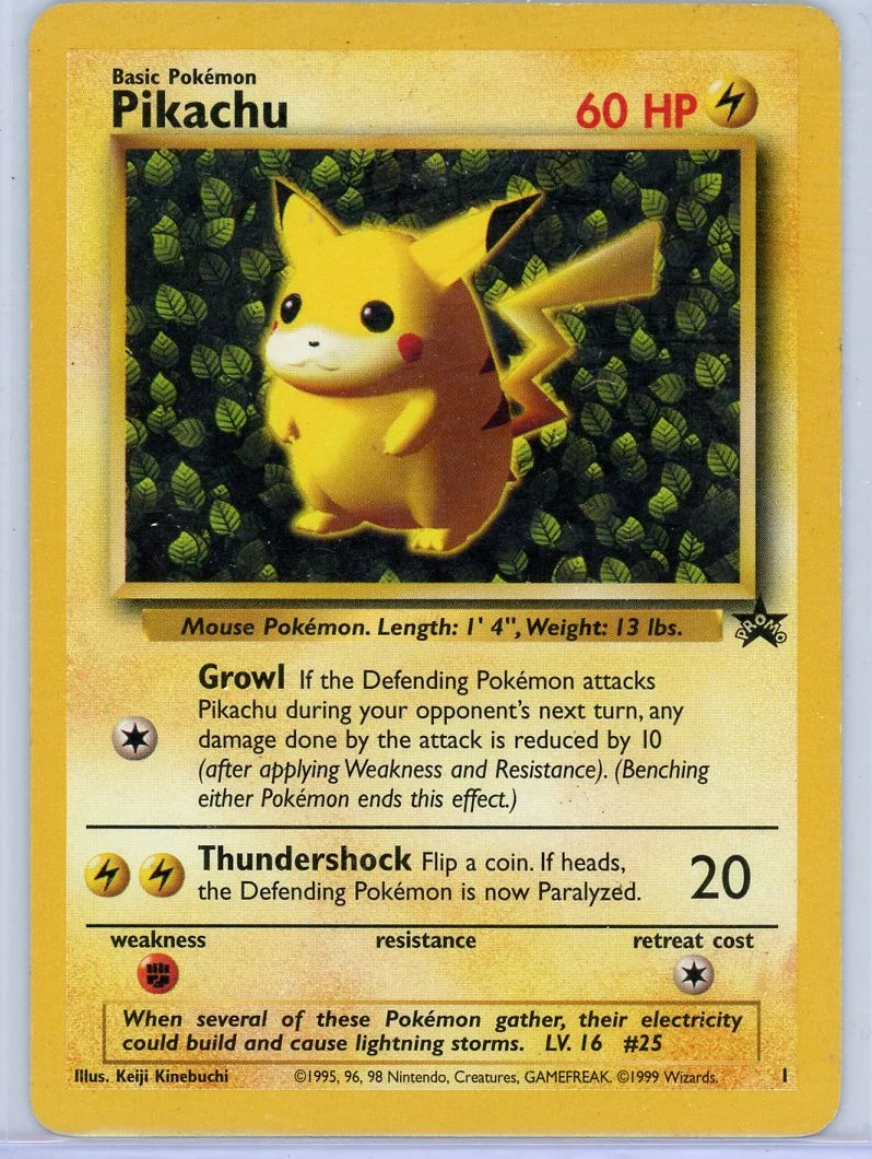 Pikachu 1999 WoTC Promo #1 MP/HP