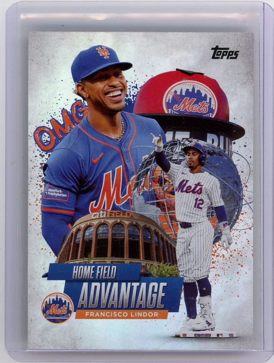 Francisco Lindor 2025 Topps Series 1 Home Field Advantage