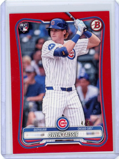 Owen Caissie 2026 Bowman red RC #'d 4/5