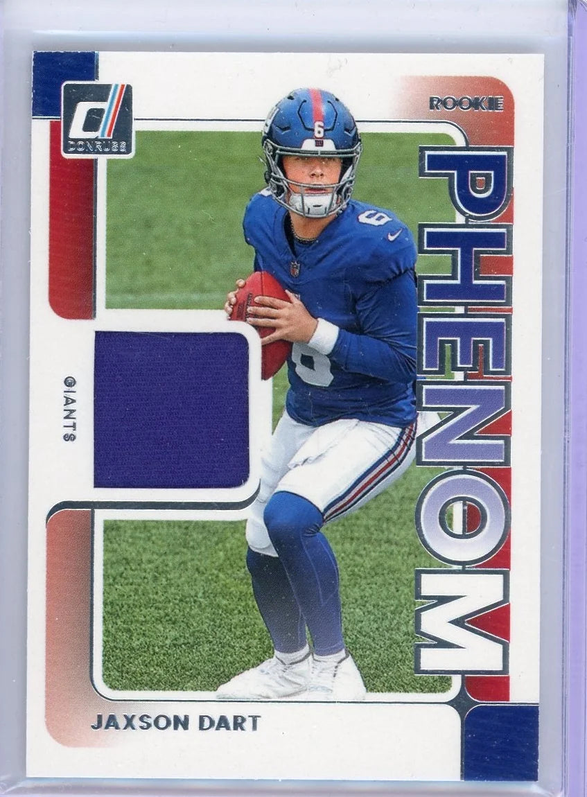 Jaxson Dart 2025 Panini Donruss Rookie Phenom Patch