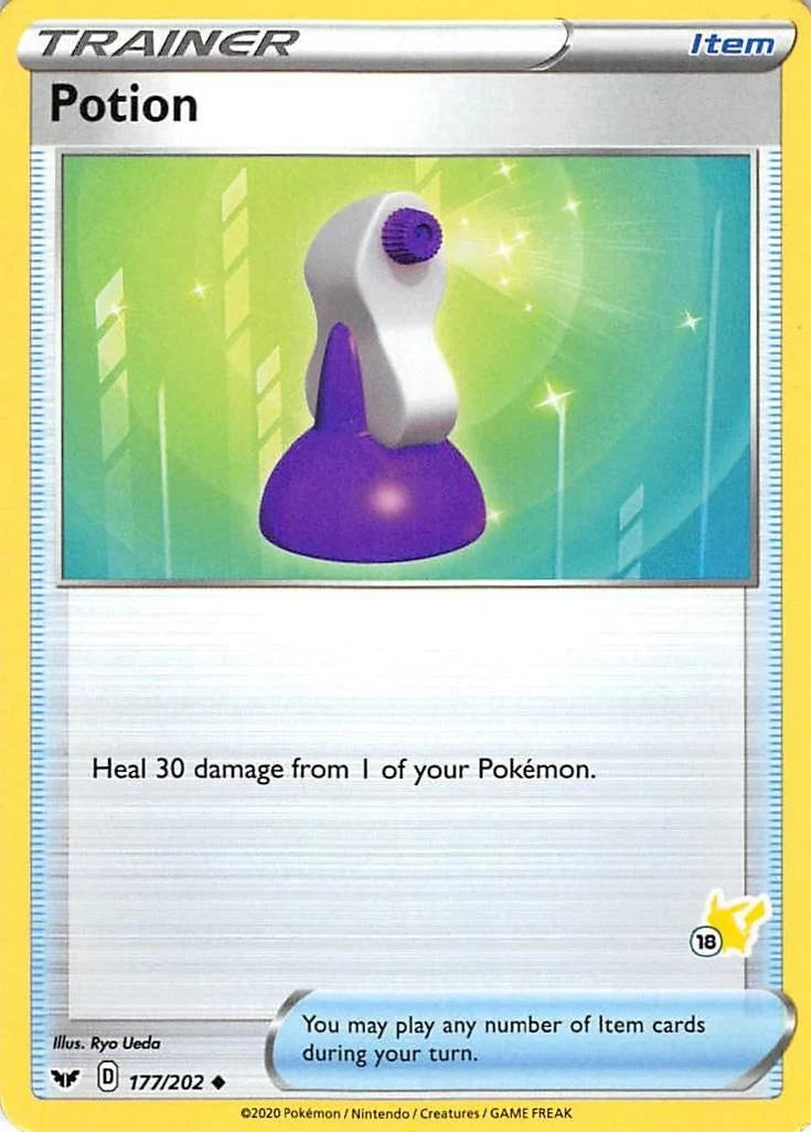 Potion - 177/202 (#18 Pikachu Stamped) (177/202) (Battle Academy 2022) (BA22)