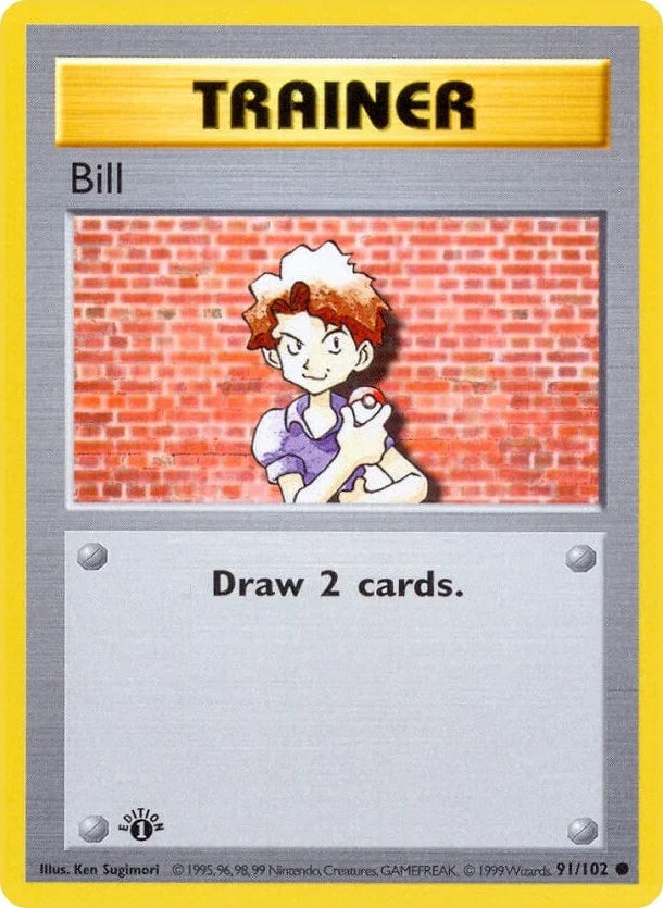 Bill (091/102) (Base Set (Shadowless)) (BSS)