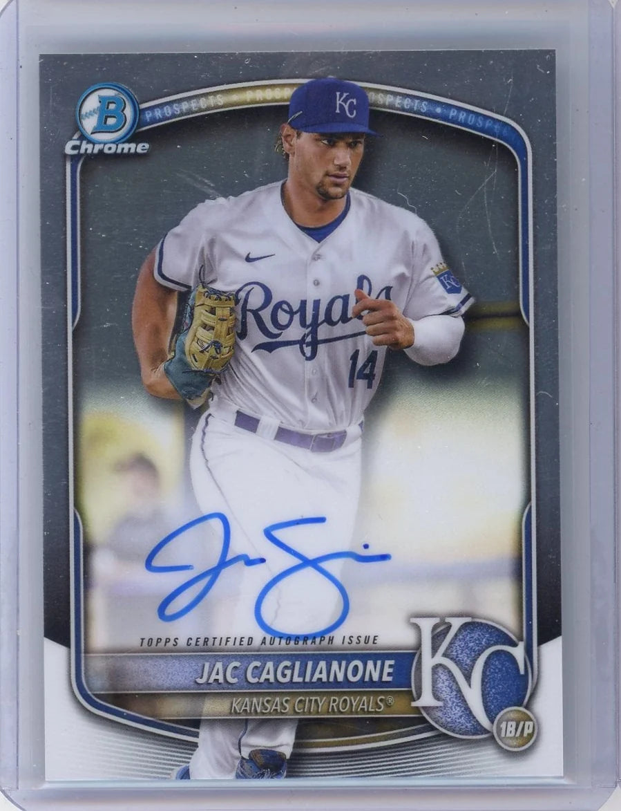 Jac Caglianone 2025 Bowman Chrome autograph