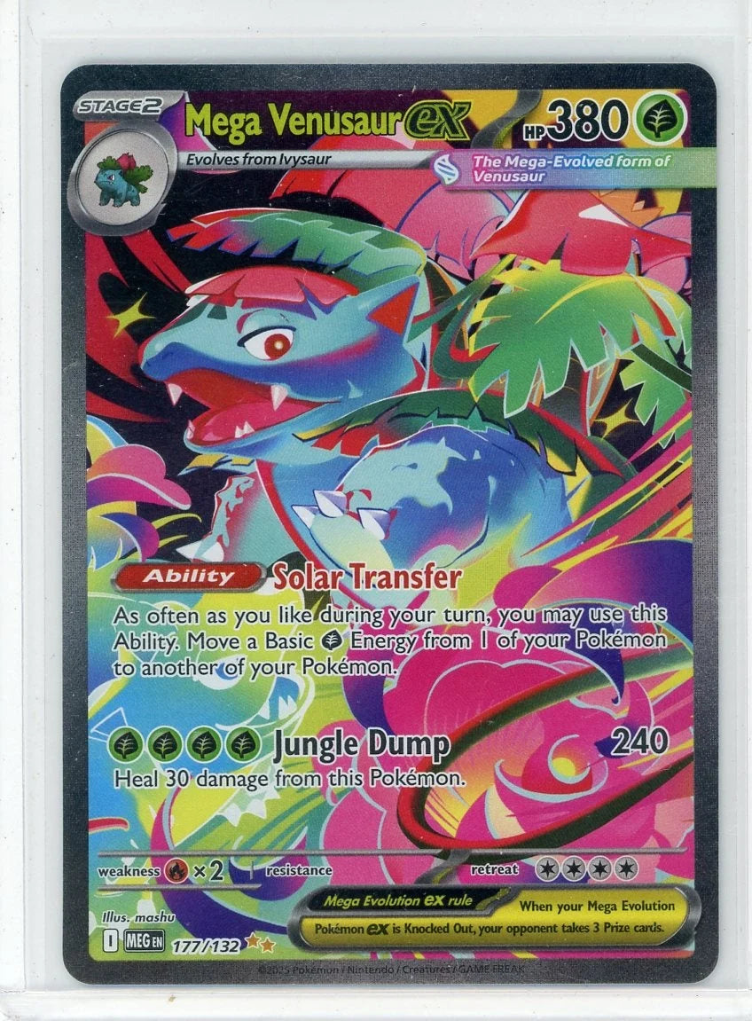 Mega Venusaur ex 2025 Pokemon Mega Evolutions Special Illustration rare #177/132