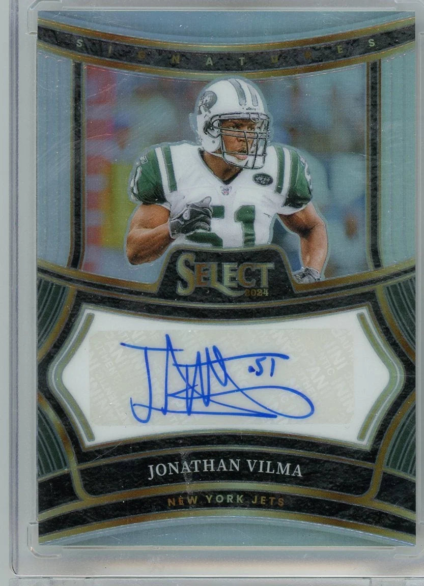 Jonathan Vilma 2024 Panini Select Signatures Silver #'d 214/399