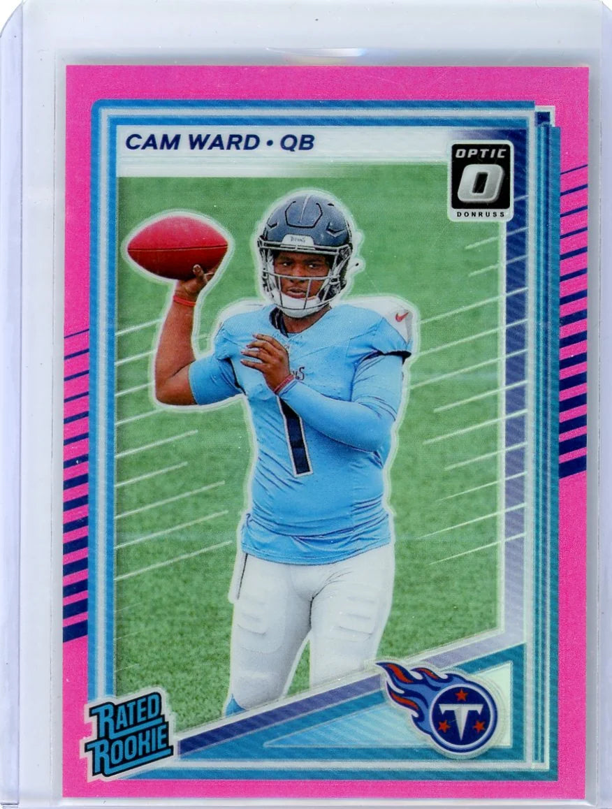 Cam Ward 2025 Panini Donruss Optic Preview Pink Prizm RC