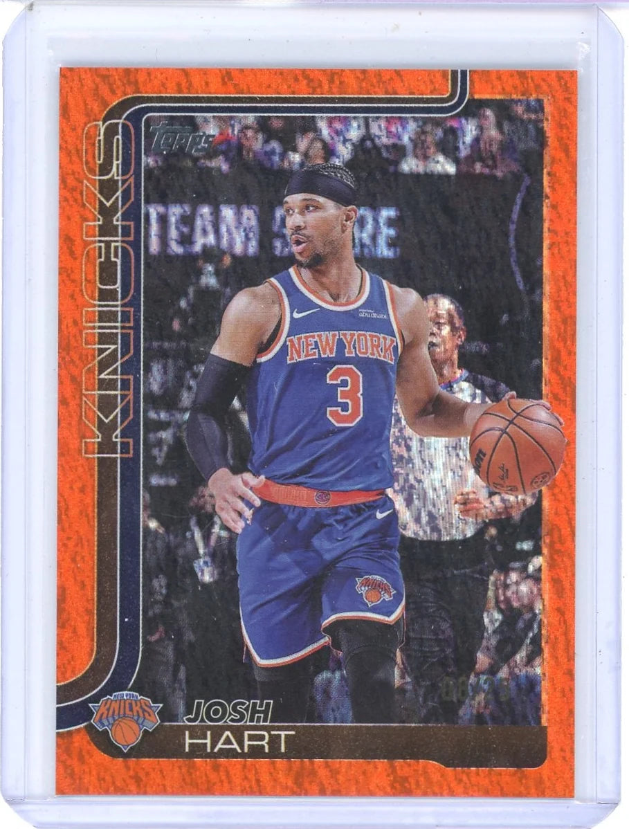 Josh Hart 2025-26 Topps Orange Shimmer #'d 08/25