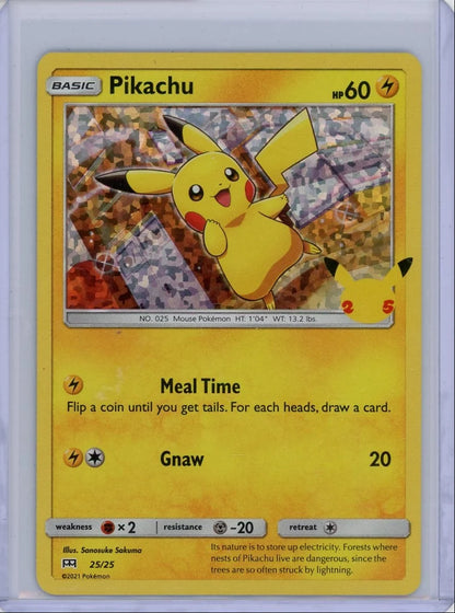 Pikachu 2021 Pokemon McDonald's 25th Anniversary #25/25
