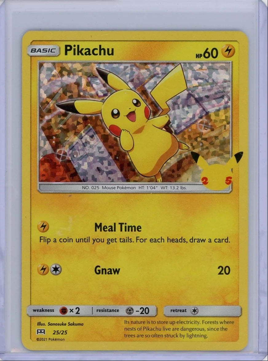 Pikachu 2021 Pokemon McDonald's 25th Anniversary #25/25