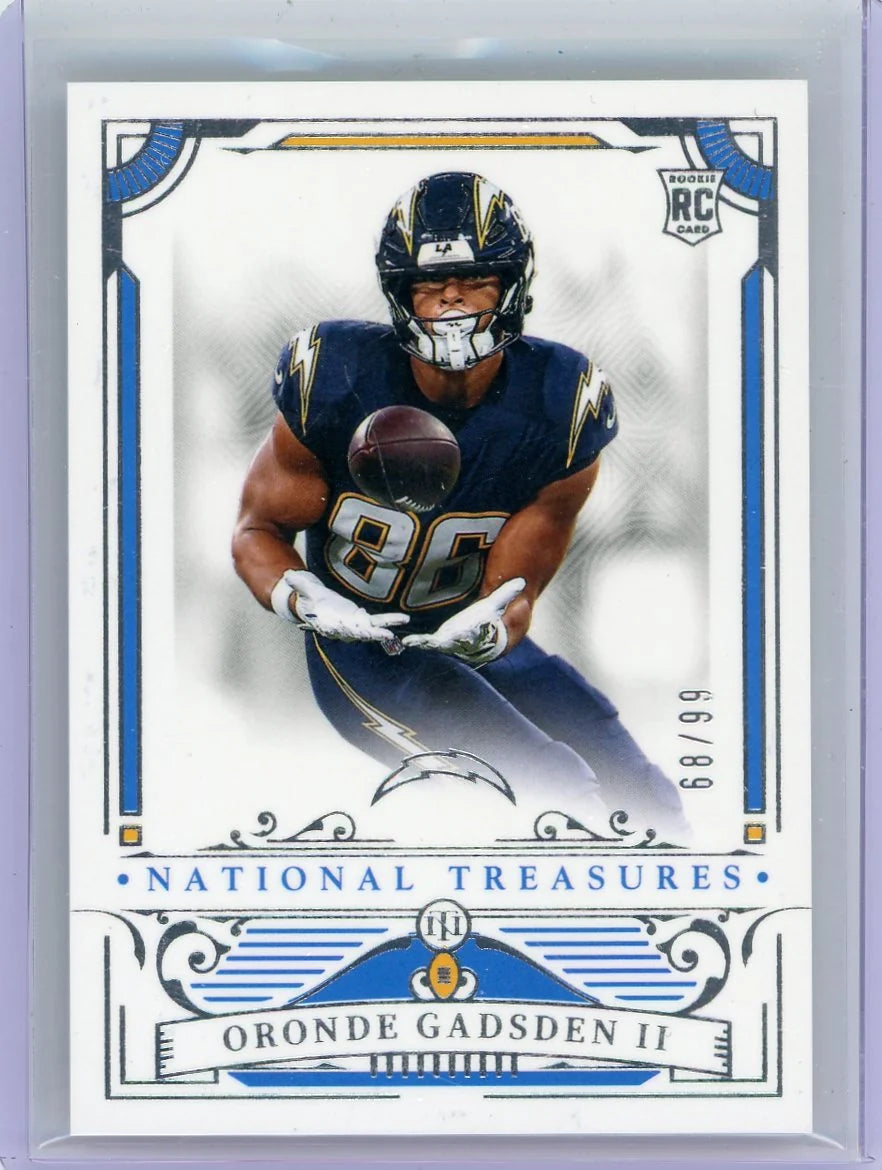 Oronde Gadsden II 2025 Panini National Treasures RC #'d 68/99
