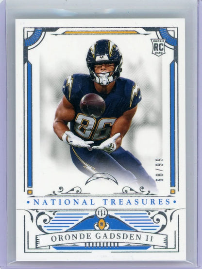 Oronde Gadsden II 2025 Panini National Treasures RC #'d 68/99