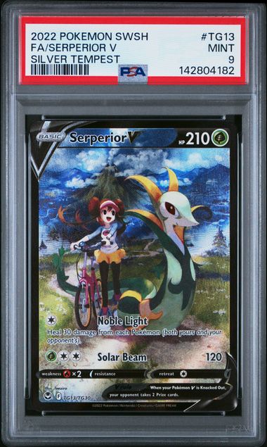 Serperior V Pokémon Silver Tempest Trainer Gallery #TG13/TG30 PSA 9