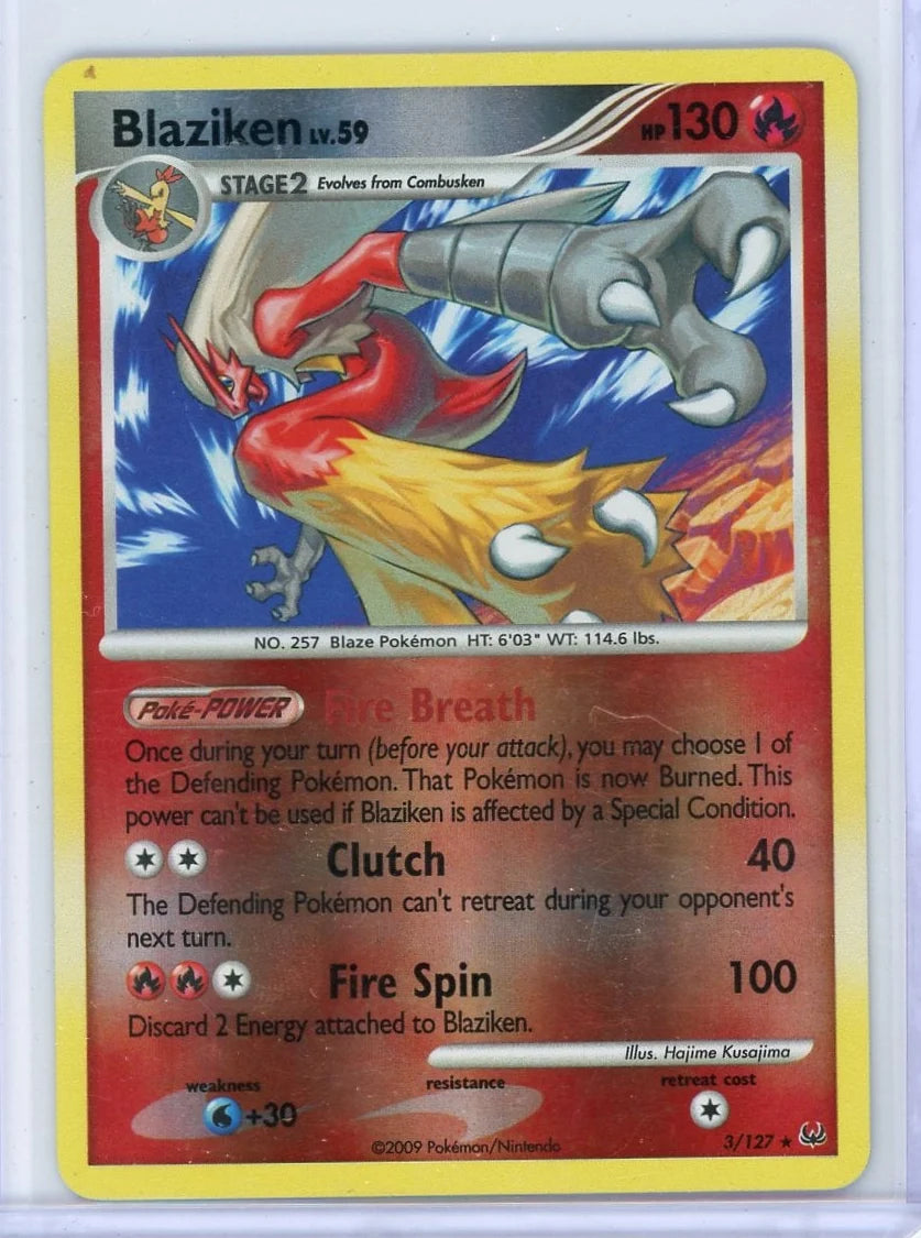 Blaziken Lv. 59 Pokémon Platinum Reverse Holo #3/127