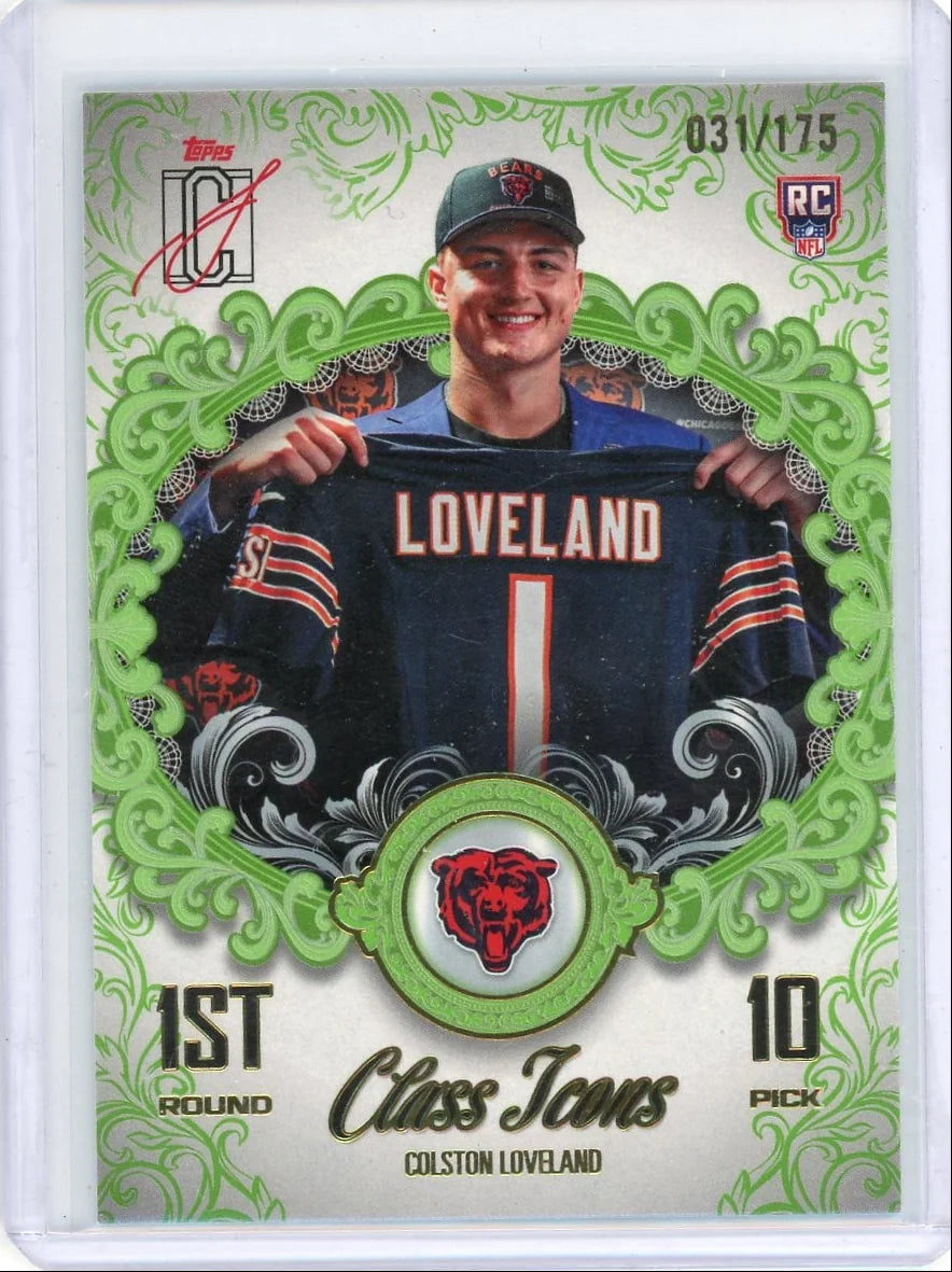 Colston Loveland 2025 Topps Signature Class Class Icons #'d 031/175