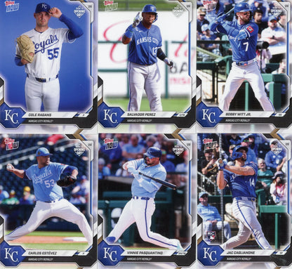 2026 MLB Topps Now Kansas City Royals 11-Card Team Set
