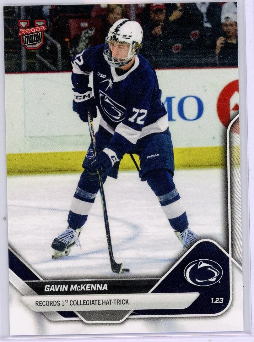 Gavin McKenna 1st Hat-Trick Topps #3
