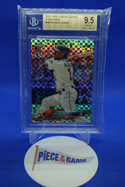 2018 Topps Chrome Update X-Fractors Ozzie Albies 91/99 BGS 9.5 0012180257