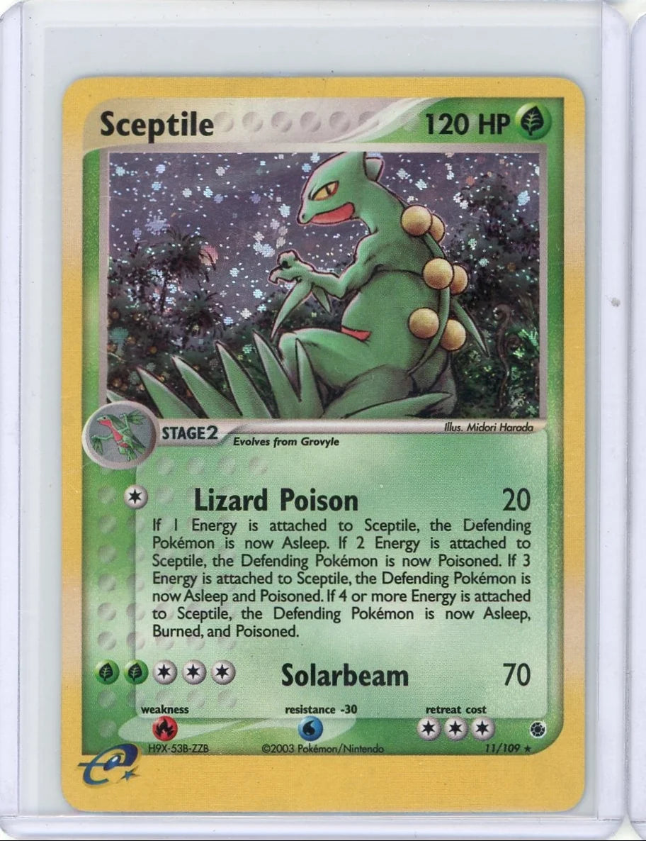 Sceptile Pokémon Ruby & Sapphire Holo #11/109 (DMG)