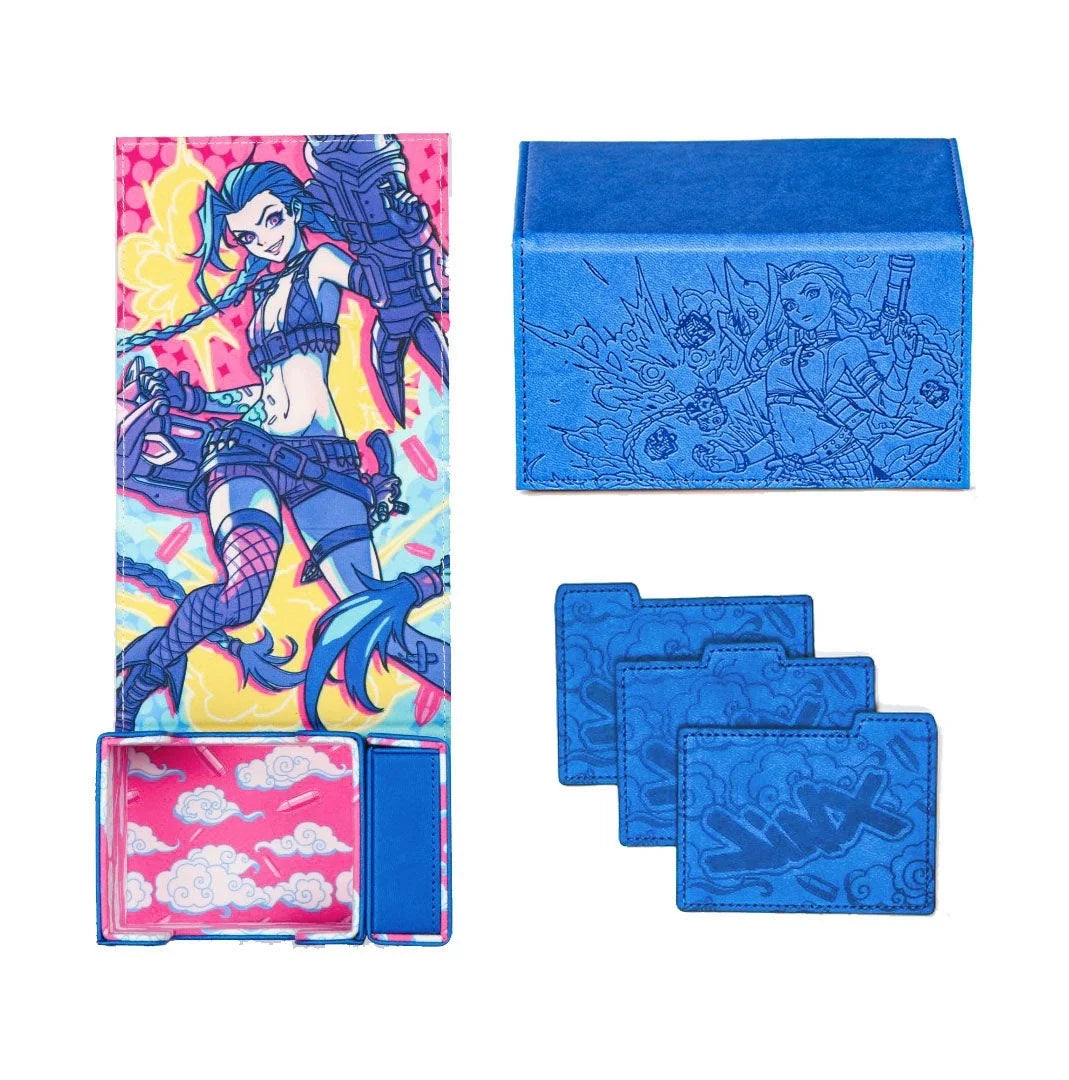 Get Jinxed! Side-Loaded Deck Box with Magnetic Dice Tray