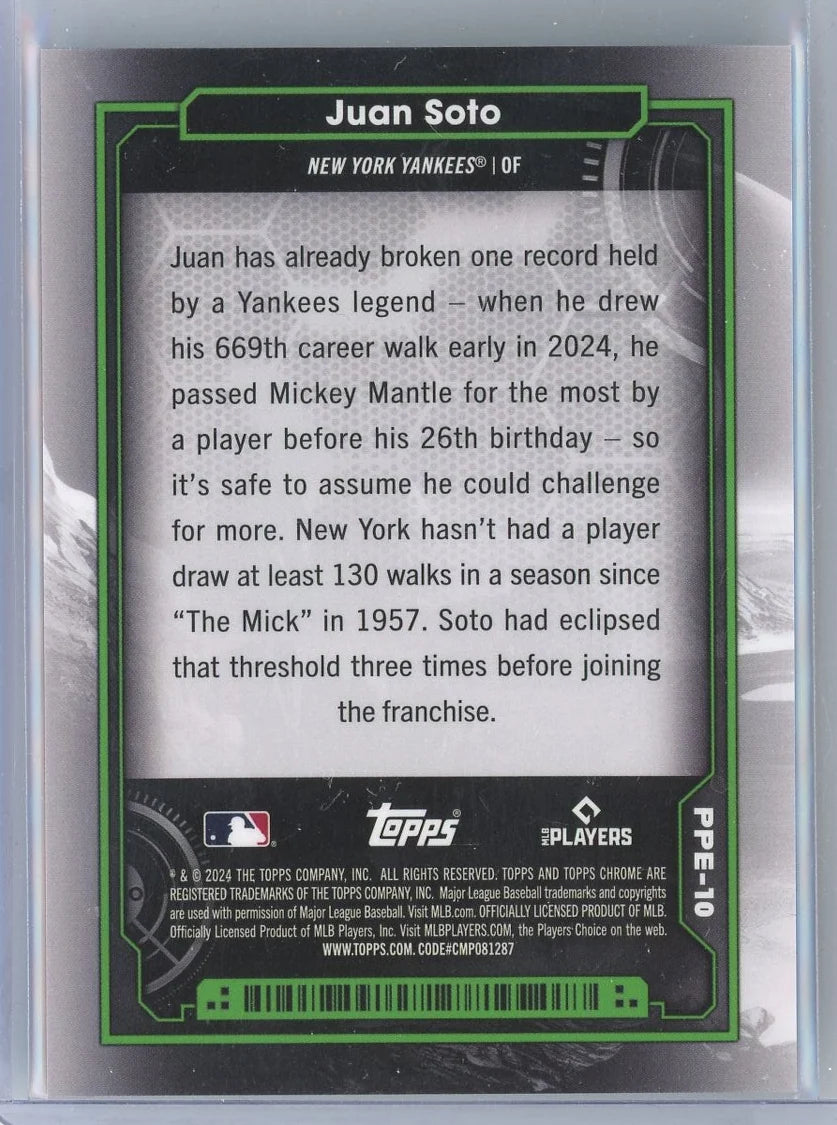 Juan Soto 2024 Topps Cosmic Chrome Planetary Pursuit Earth