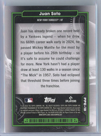 Juan Soto 2024 Topps Cosmic Chrome Planetary Pursuit Earth