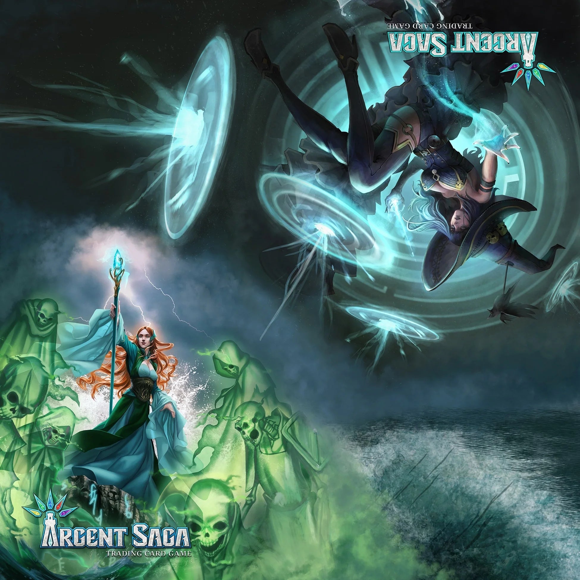 Argent Saga TCG Cloth 2-Player Playmat - Witches
